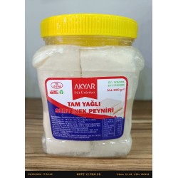 Ezine Akyar Tam Yağlı İnek Peyniri 1 KG Bidon