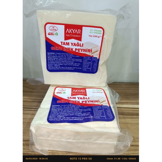 Ezine Akyar Köy İnek Peyniri 1 KG