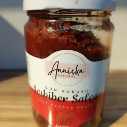 El Yapımı Anniçka Acı Biber Salçası Gün  Kurusu 600gr