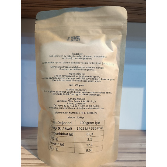 Anniçka Bebek Tarhanası 500gr