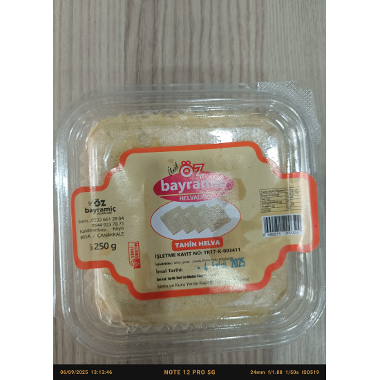 Öz Bayramiç Tahin Helvası 250 gr