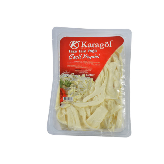 Taze tam Yağlı Çeçil Peyniri 500 Gr