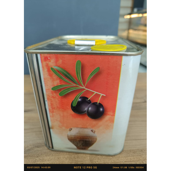 Naturel Sızma Soğuk Sıkım Taş Baskı Zeytin Yağı 2 LT Teneke