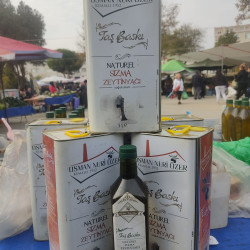 Naturel Sızma Soğuk Sıkım Taş Baskı Zeytin Yağı 5 LT Teneke